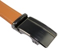 Pasek Skórzany MASSILIANO SERGIO 35 mm AUTOMAT MECHANIZM ZĄBKOWY CZARNA KLAMRA Skóra Naturalna 52-578 EXTRA KONIAKOWY