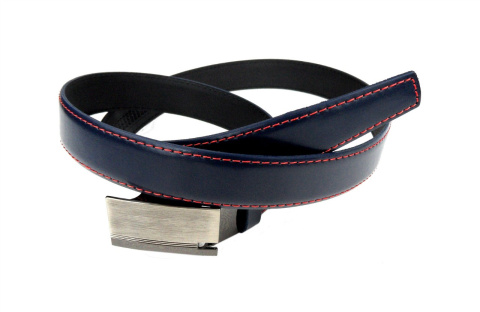 Granatowy z malinową nitką