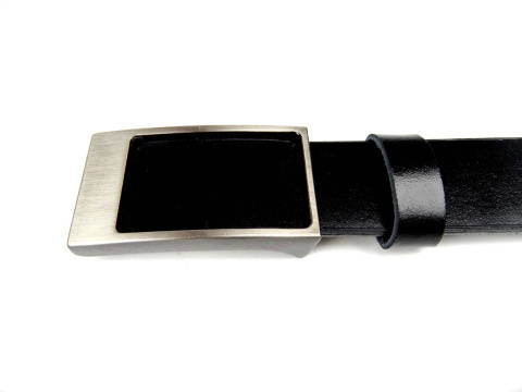 Pasek Męski Skórzany COMPLEX (PL) Gładki Z Pełną Klamrą Na Bolczyk Skóra Licowa 30 mm Wersja 1