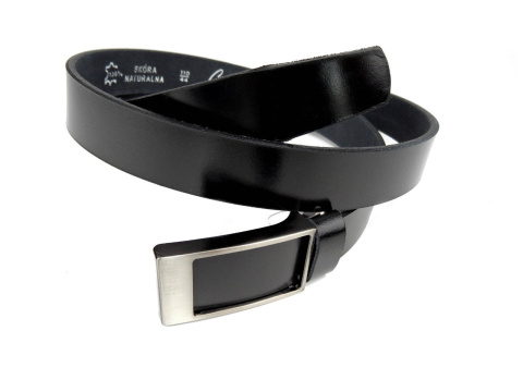 Pasek Męski Skórzany COMPLEX (PL) Gładki Z Pełną Klamrą Na Bolczyk Skóra Licowa 30 mm Wersja 1