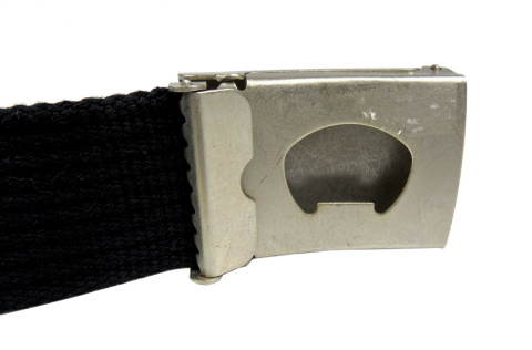 Pasek Parciany PAS-MAX (PL) Bawełniany PARCIAK 40 mm Z Klamrą Zatrzaskową CZARNY Szeroki