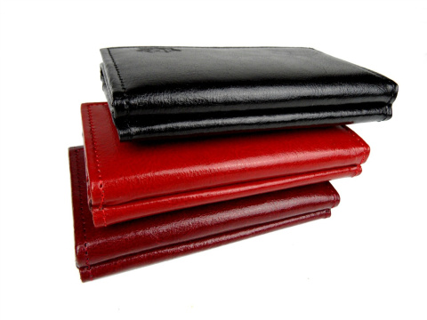 Portfel Damski Skórzany ELKOR (PL) Skóra Licowa 12 cm Średni Z Klapką