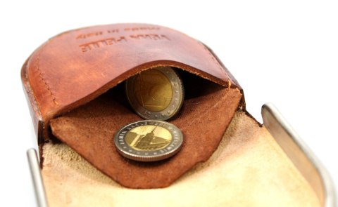 Podkówka Skórzana Średnia Z Metalowym Okuciem Accardi (PL) Skóra Naturalna Licowa 9 x 8.5 x 2 [cm]