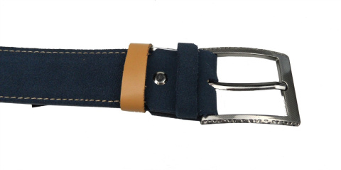 Granatowy beżowa nitka