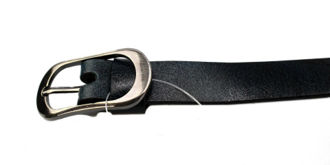 Pasek Damski Skórzany Gładki COMPLEX (PL) 20 mm GRANATOWY MOZAIKA Wąski