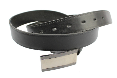 Pasek Męski Skórzany COMPLEX (PL) Imitacja Szycia Z Pełną Klamrą Na Bolczyk Skóra Licowa 30 mm Wersja 2
