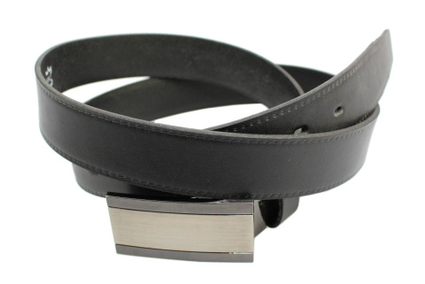 Pasek Męski Skórzany COMPLEX (PL) Imitacja Szycia Z Pełną Klamrą Na Bolczyk Skóra Licowa 30 mm Wersja 2