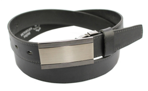 Pasek Męski Skórzany COMPLEX (PL) Imitacja Szycia Z Pełną Klamrą Na Bolczyk Skóra Licowa 30 mm Wersja 2