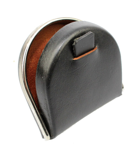 Podkówka Skórzana Średnia Z Metalowym Okuciem Accardi (PL) Skóra Naturalna Licowa 9 x 8.5 x 2 [cm]