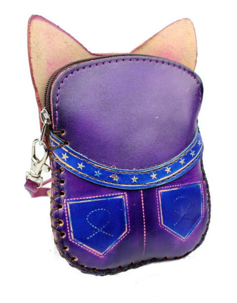 Portfelik / Etui Uniwersalne Skóra Naturalna Kotek PolskaGalanteria