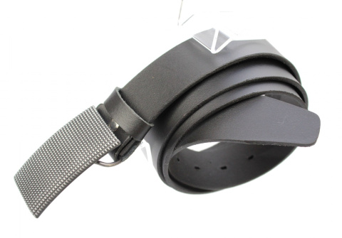 Pasek Skórzany COMPLEX (PL) Skóra Licowa 40 mm Klamra Pełna Na Bolczyk BLASZKA "PIXEL 2"