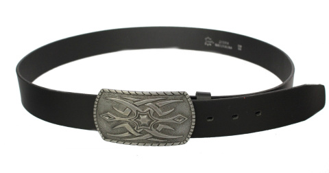 Pasek Skórzany COMPLEX (PL) Skóra Licowa 40 mm Klamra Pełna na Bolczyk BLASZKA "TATOO" CBOL40/09