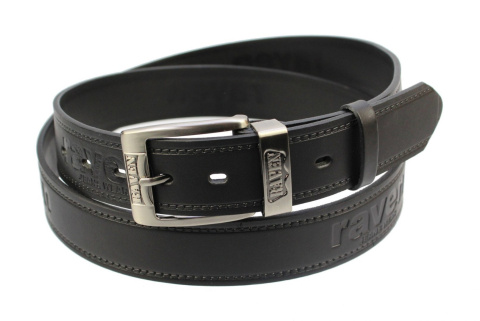 Pasek Skórzany COMPLEX (PL) Skóra Naturalna RAVEN 40 mm CZARNY Extra NADWYMIAR XXL