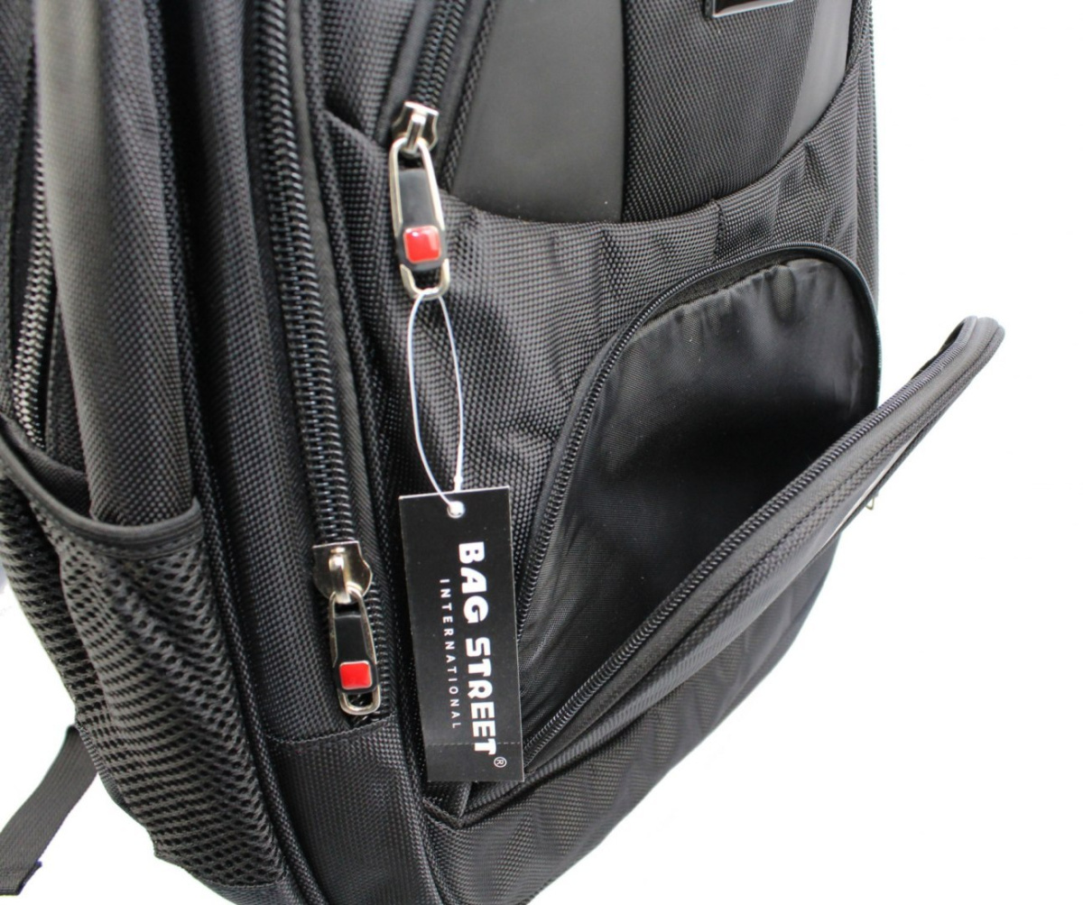 Solidny Plecak Bag Street ''DE LUXE'' Duży Z Funkcją Noszenia Laptopa BS4038 15''