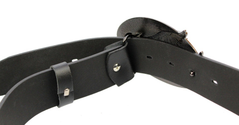 Pasek Skórzany COMPLEX (PL) Skóra Licowa 40 mm Klamra Pełna na Bolczyk BLASZKA "ORZEŁ IV" CBOL40/19