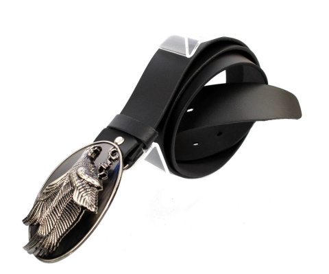 Pasek Skórzany COMPLEX (PL) Skóra Licowa 40 mm Klamra Pełna na Bolczyk BLASZKA "ORZEŁ IV" CBOL40/19