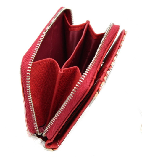 Portfel Skórzany Bułeczka Jennifer Jones Skóra Licowa Suwak 5248