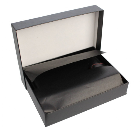 Pudełko Czarne Z Firmowym Logo (14 cm x 10 cm x 3 cm)