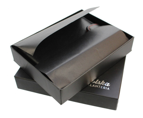 Pudełko Czarne Z Firmowym Logo (14 cm x 10 cm x 3 cm)