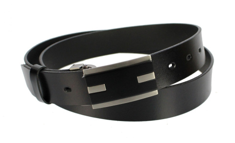 Pasek Męski Skórzany COMPLEX (PL) Gładki Z Pełną Klamrą Na Bolczyk Skóra Licowa 35 mm Wersja 6