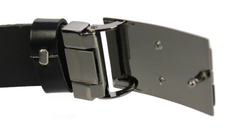 Pasek Męski Skórzany COMPLEX (PL) Gładki Z Pełną Klamrą Na Bolczyk Skóra Licowa 35 mm Wersja 6