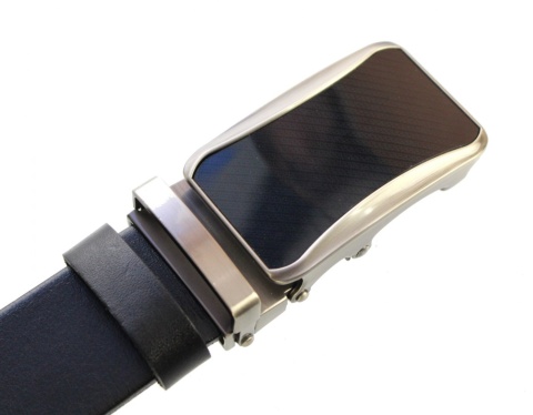 Wizytowy Pasek Skórzany 35 mm PAS-MAX (PL) Pełna Klamra AUTOMAT/SAMOZACISK Garnitur CZARNY ASZ35/KASZ24