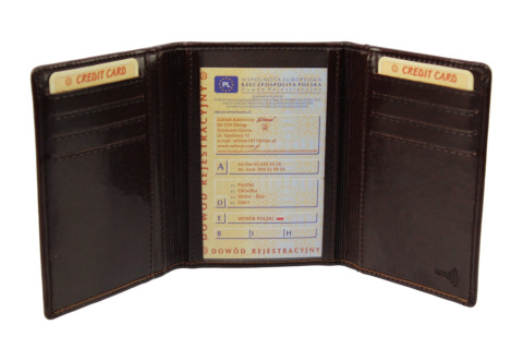 Etui Na Dokumenty PolskaGalanteria.pl Duże Trzy Części PG_P1/3 RFID