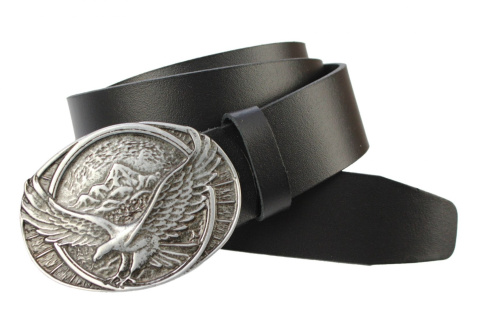 Pasek Skórzany COMPLEX (PL) Skóra Licowa 40 mm Klamra Pełna Na Bolczyk BLASZKA "ORZEŁ V" CBOL40/04