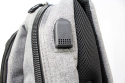 Solidny Plecak Starter Duży Wodoodporny Z Funkcją Noszenia Laptopa I Portem USB 8781 Do Pracy Do Szkoły