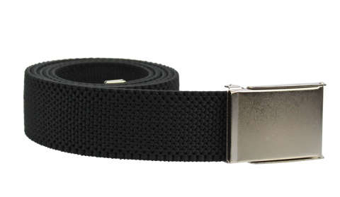 Pasek Gumowa Plecionka PolskaGalanteria.pl Super Rozciągliwy 40 mm Klamra Zatrzaskowa CZARNY