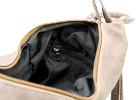 Plecak Skórzany PolskaGalanteria (PL) MARIOLA MLECZNY CZEKOLADOWY Skóra Naturalna Licowa