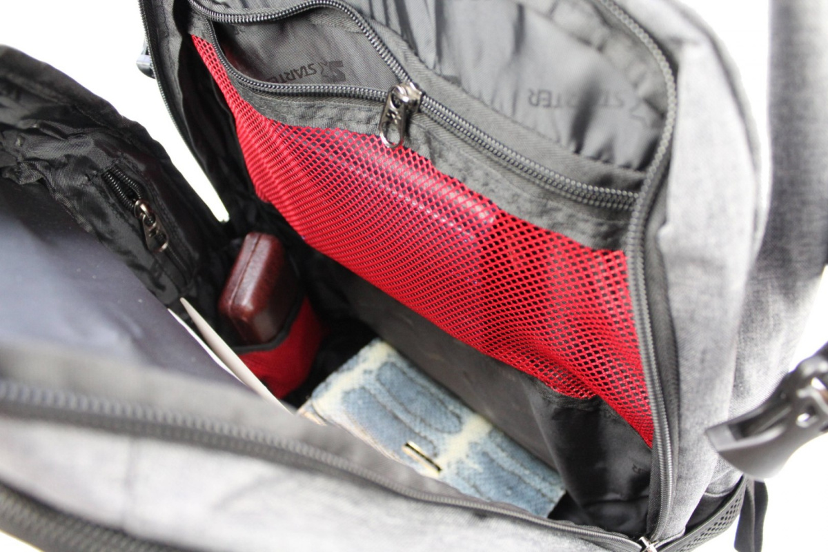 Solidny Plecak Starter Duży Wodoodporny Z Funkcją Noszenia Laptopa I Portem USB Zipper