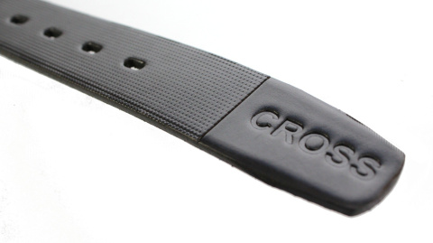 Pasek Skórzany COMPLEX (PL) Tłoczony Bieżnik "CROSS" Skóra Naturalna Licowa EXTRA 40 mm CZARNY