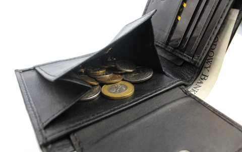 Portfel Męski Skórzany ARUCcE Skóra Licowa Mały Poziomy Bez Zapięcia RFID 114