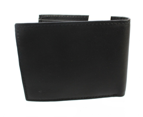 Portfel Męski Skórzany ARUCcE Skóra Licowa Mały Poziomy Bez Zapięcia RFID 114