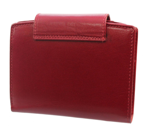 Portfel Damski Skórzany Cefirutti Skóra Licowa Z Wkładką Antybakteryjną Duży Z Zapięciem 70613-9RF-AB 10 x 12,5 x 3,5 [cm]