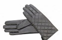 Rękawiczki Skórzane MASSIMO Skóra Cielęca X/S Przeszywane Czarne