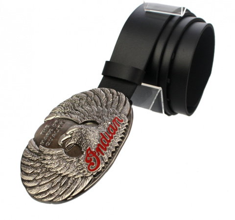 Pasek Skórzany COMPLEX (PL) Skóra Licowa 40 mm Klamra Pełna Na Bolczyk BLASZKA "INDIAN" CBOL40/37
