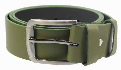 Pasek Damski Skórzany Gładki COMPLEX (PL) 40 mm LIMONKA Szeroki