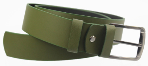 Pasek Damski Skórzany Gładki COMPLEX (PL) 40 mm LIMONKA Szeroki