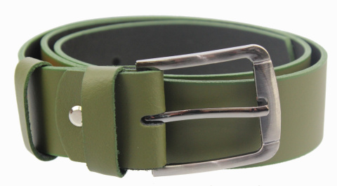 Pasek Damski Skórzany Gładki COMPLEX (PL) 40 mm LIMONKA Szeroki