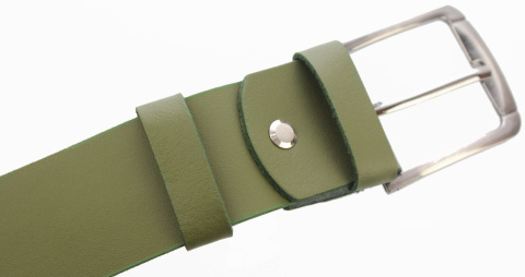 Pasek Damski Skórzany Gładki COMPLEX (PL) 40 mm LIMONKA Szeroki