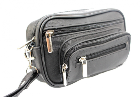 Saszetka Męska Skórzana Mała MAGRE (PL) PIOTR ALFA De Lux Skóra Naturalna