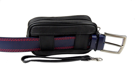 Saszetka Męska Skórzana Mała MAGRE (PL) PIOTR ALFA De Lux Skóra Naturalna