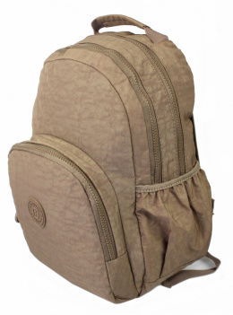 Praktyczny Plecak Materiałowy BAG STREET 2215 JASNY POPIELATY 37 x 25 x 13cm