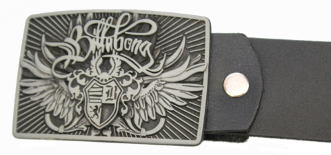 Pasek Skórzany COMPLEX (PL) Skóra Licowa 40 mm Klamra Pełna Na Bolczyk BLASZKA "BILLA BONG" CBOL40/28