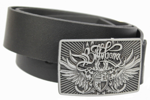 Pasek Skórzany COMPLEX (PL) Skóra Licowa 40 mm Klamra Pełna Na Bolczyk BLASZKA "BILLA BONG" CBOL40/28