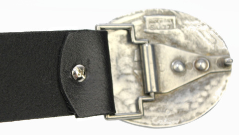 Pasek Skórzany COMPLEX (PL) Skóra Licowa 40 mm Klamra Pełna Na Bolczyk BLASZKA "WILK" CBOL40/27