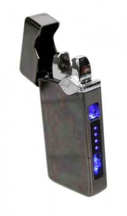Praktyczna Elektryczna Zapalniczka Plazmowa Żarowa USB Elegancka Z Kablem Mikro USB SREBRNY 157