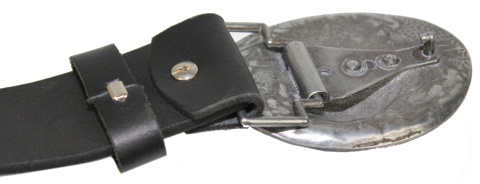 Pasek Skórzany COMPLEX (PL) Skóra Licowa 40 mm Klamra Pełna Na Bolczyk BLASZKA "WILK'' CBOL40/49